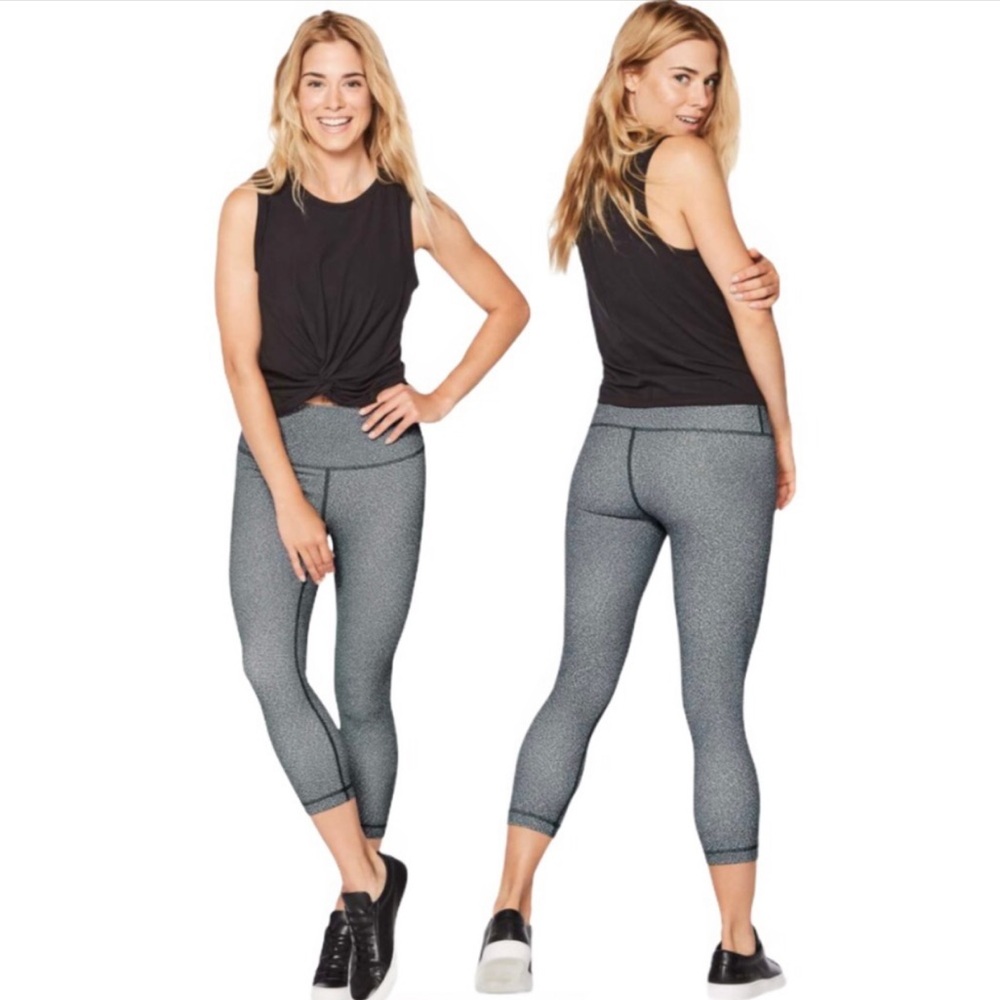 Lululemon Wunder Under Crop High Rise 21” Luxtreme Legging Fractal Alpine 6